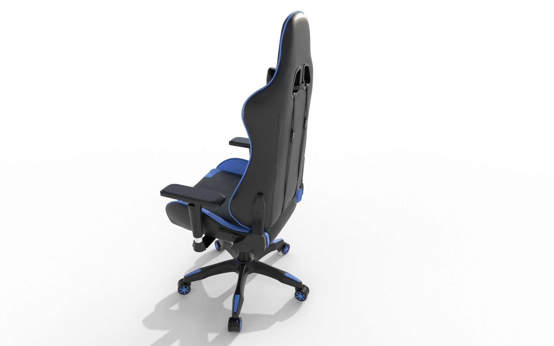 Gaming Chair Low-poly 3D model_10