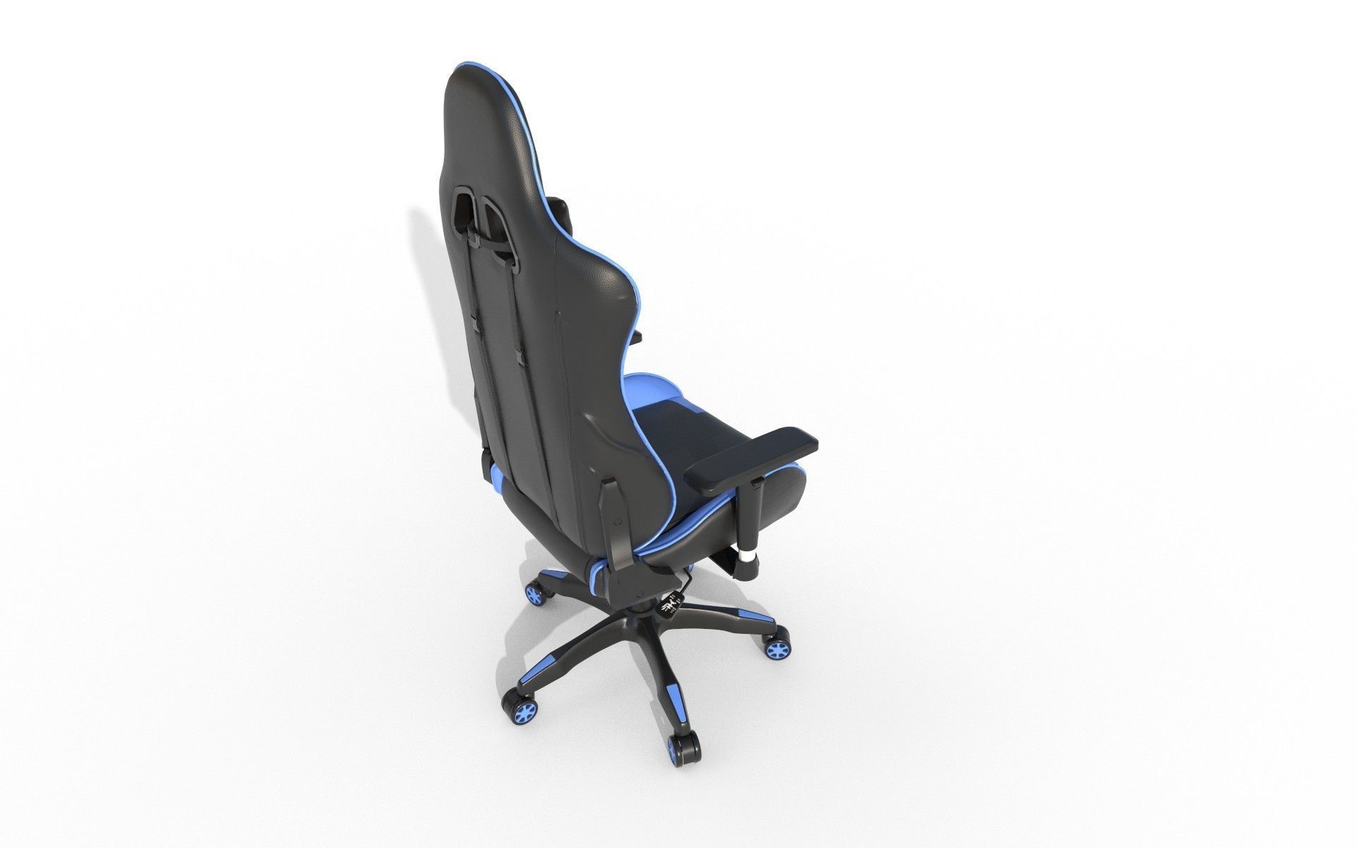 Gaming Chair Low-poly 3D model_12