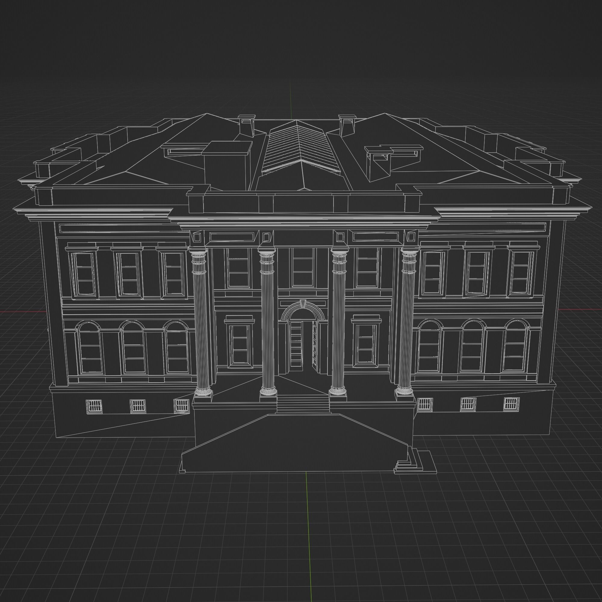 Istanbul Technical University Faculty of Management Building No2 3D model_24