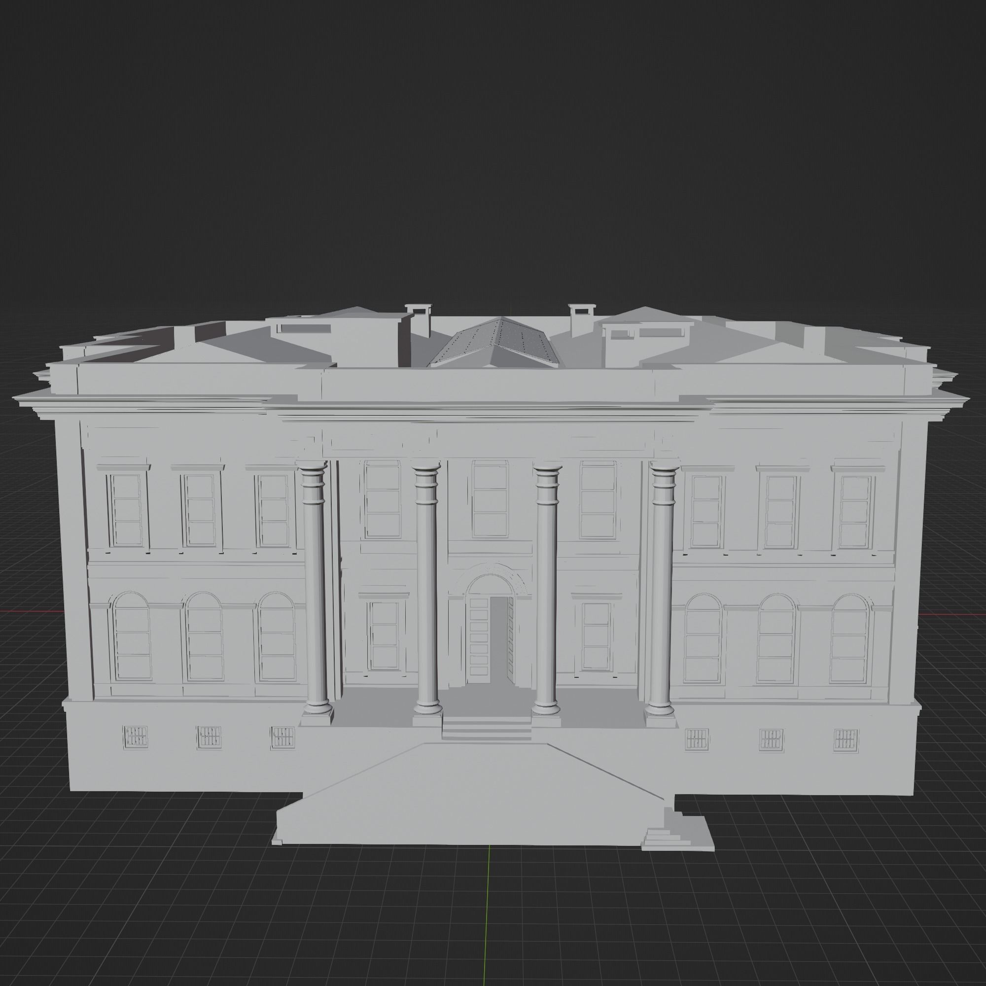 Istanbul Technical University Faculty of Management Building No2 3D model_21