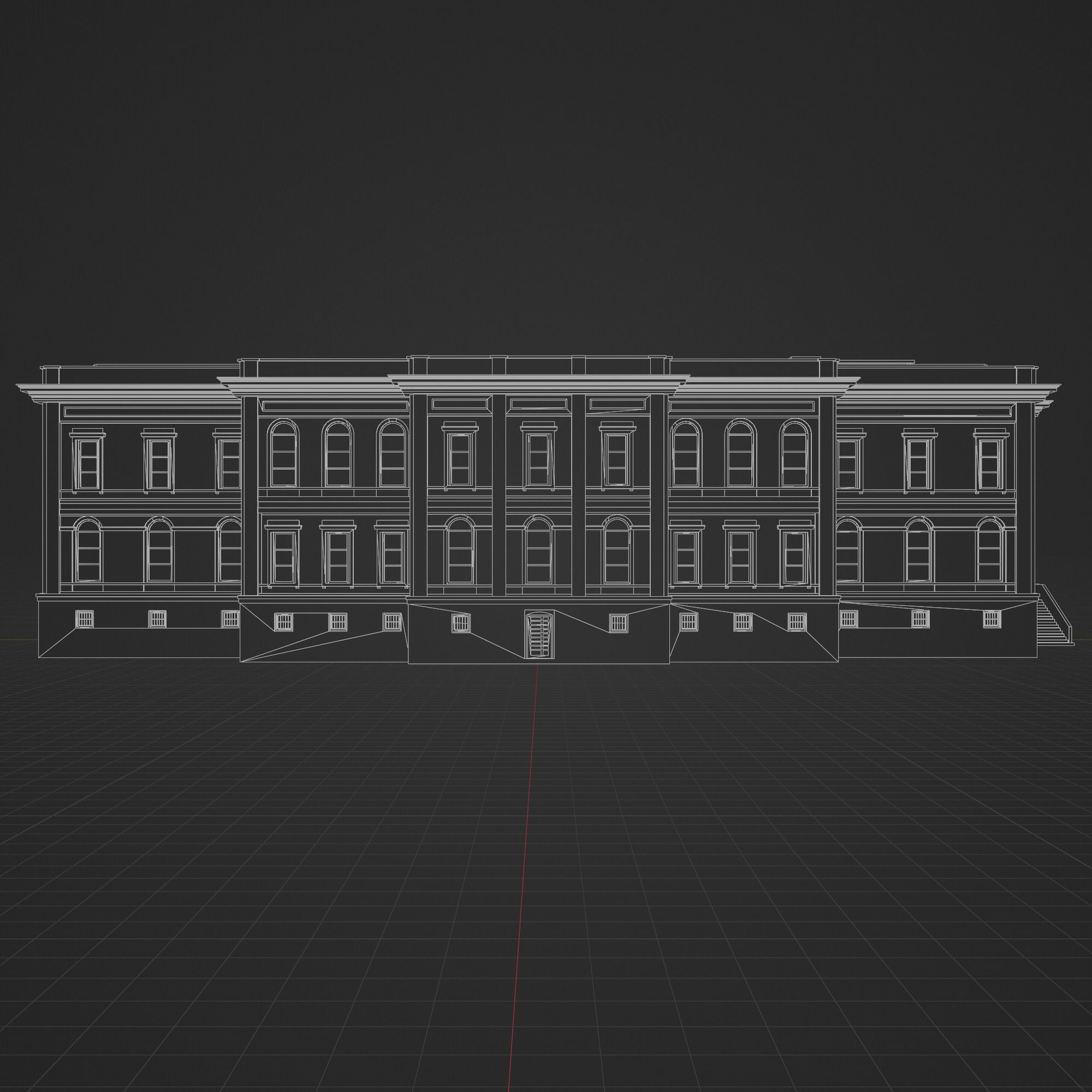 Istanbul Technical University Faculty of Management Building No2 3D model_23