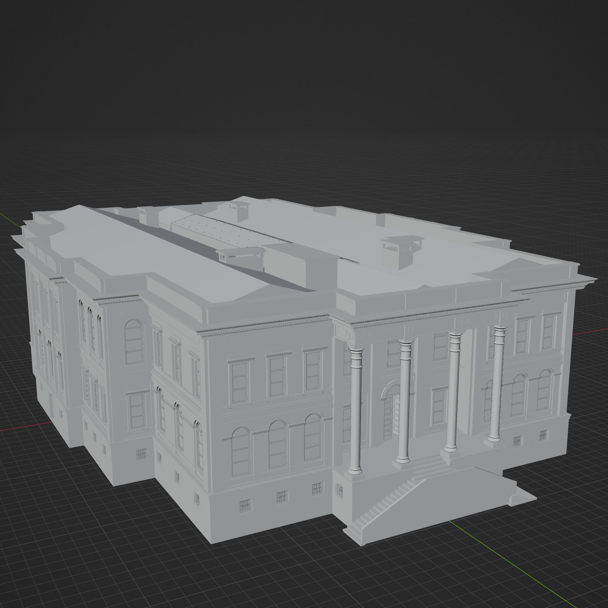 Istanbul Technical University Faculty of Management Building No2 3D model_19