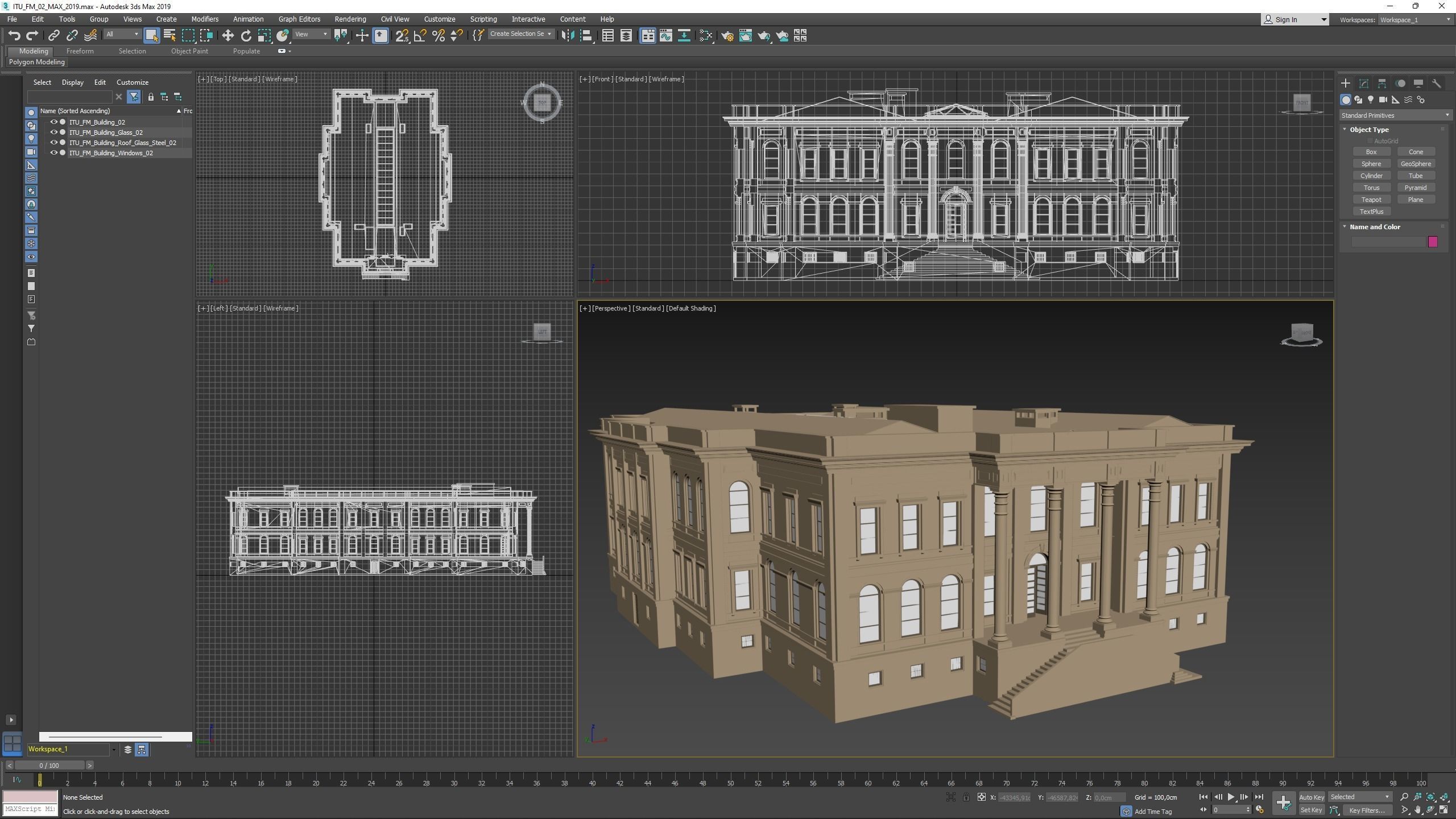 Istanbul Technical University Faculty of Management Building No2 3D model_18