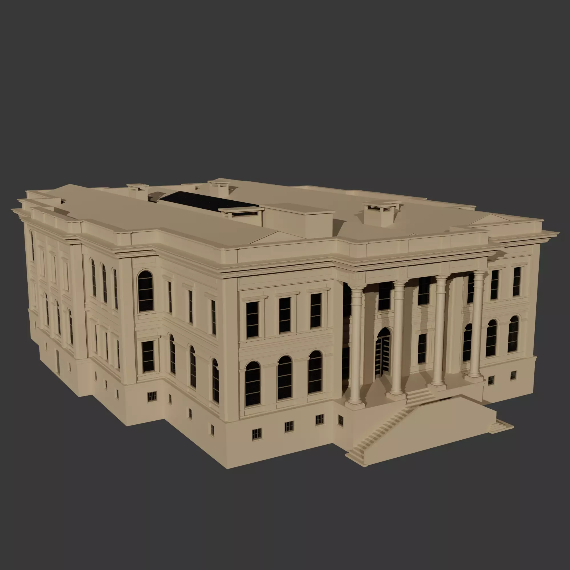 Istanbul Technical University Faculty of Management Building No2 3D model_0
