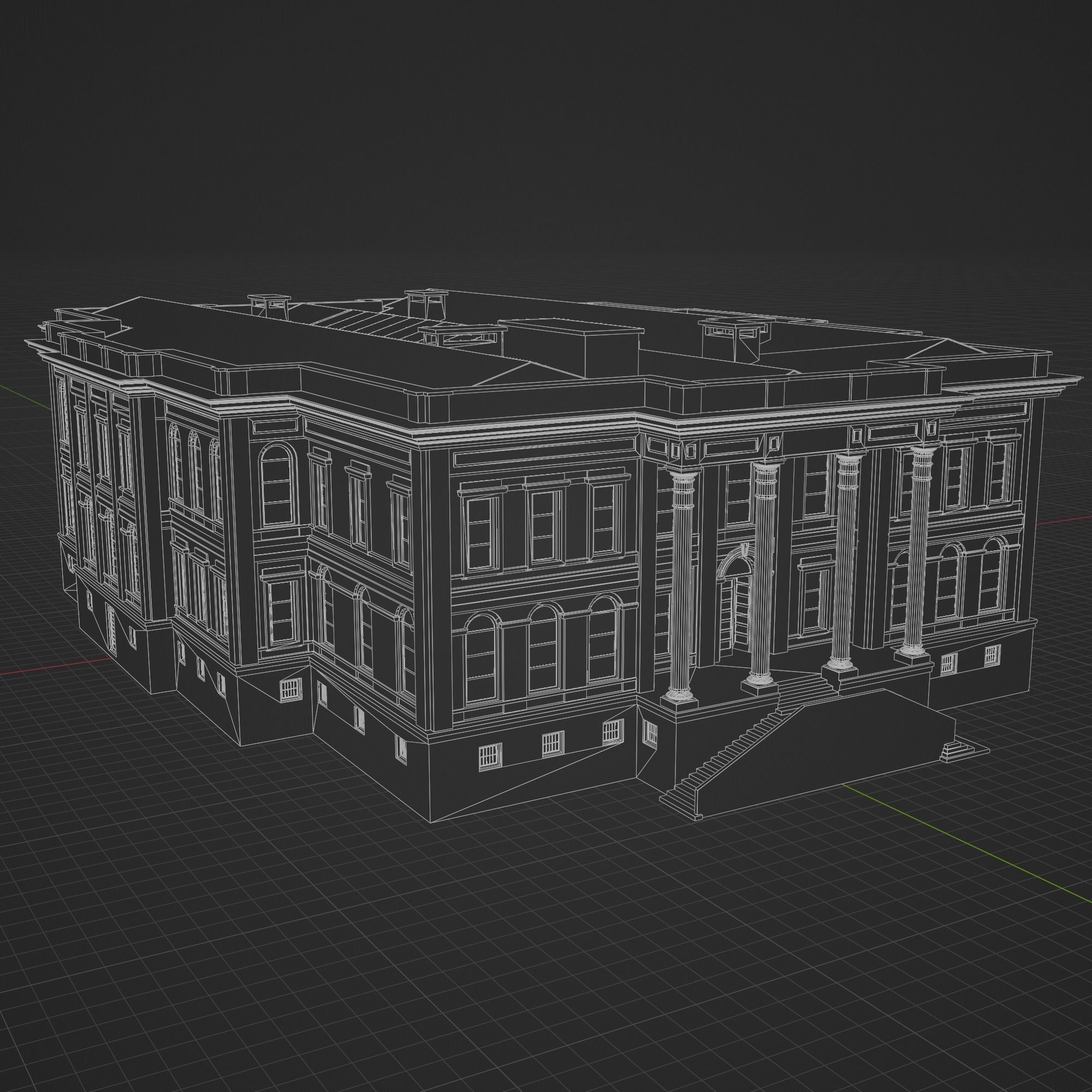 Istanbul Technical University Faculty of Management Building No2 3D model_22