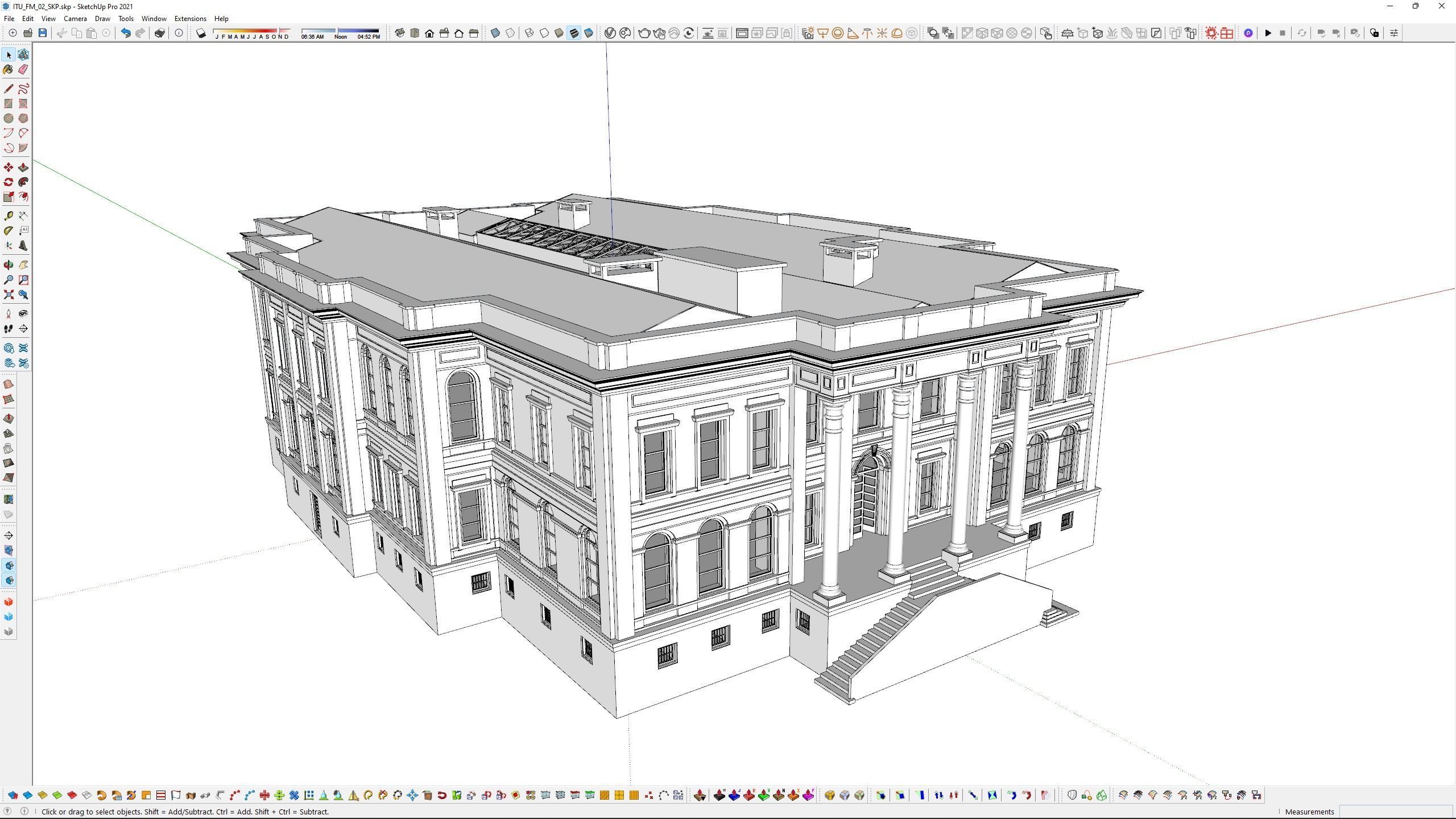 Istanbul Technical University Faculty of Management Building No2 3D model_12