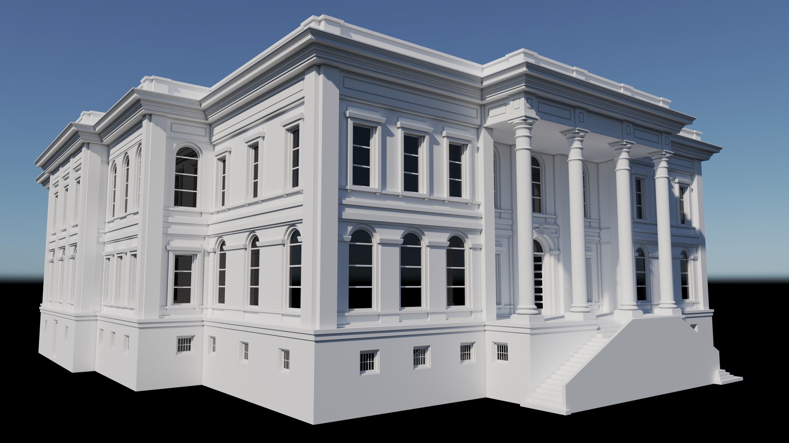Istanbul Technical University Faculty of Management Building No2 3D model_6