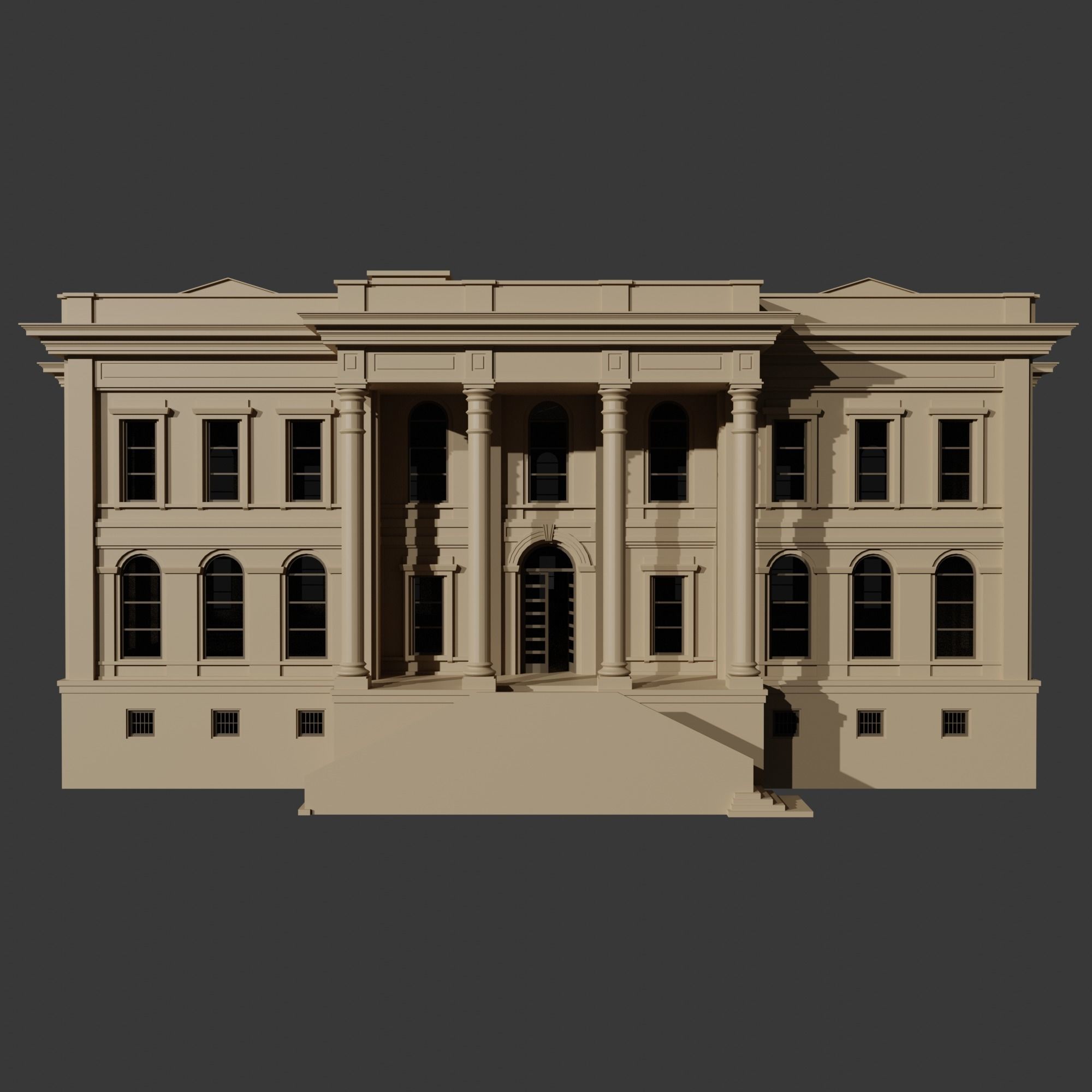 Istanbul Technical University Faculty of Management Building No2 3D model_3