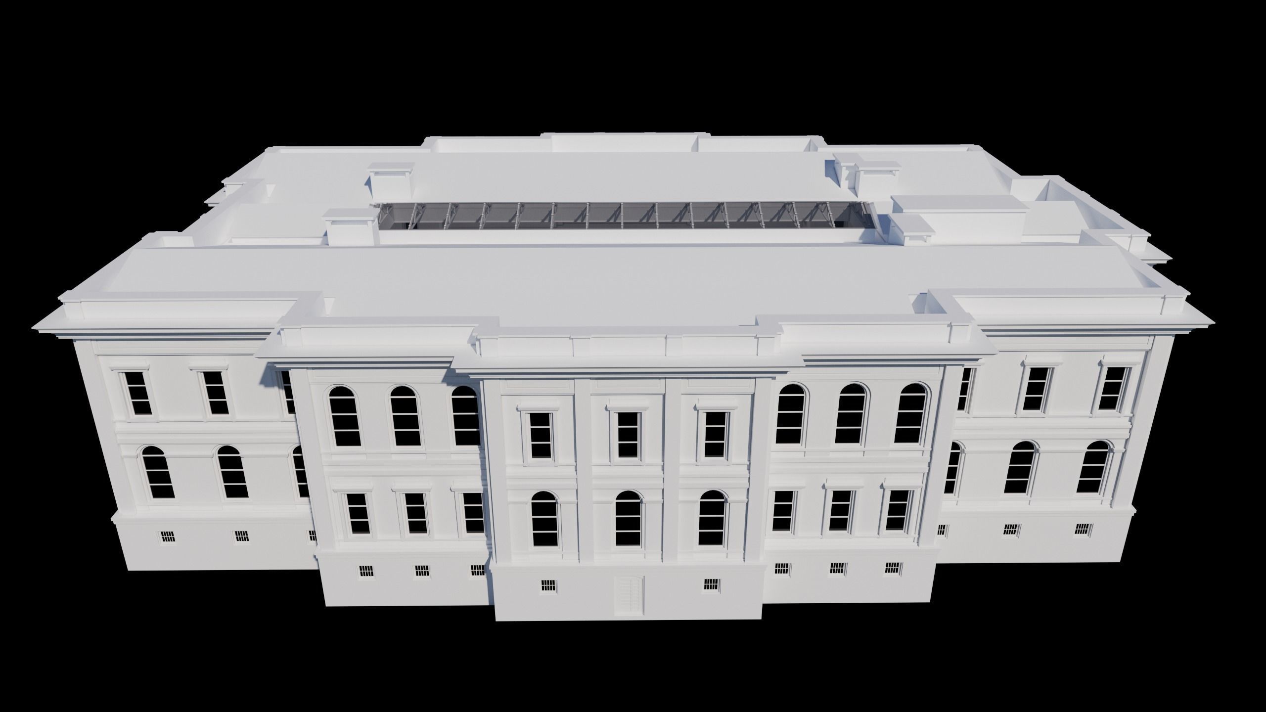 Istanbul Technical University Faculty of Management Building No2 3D model_7