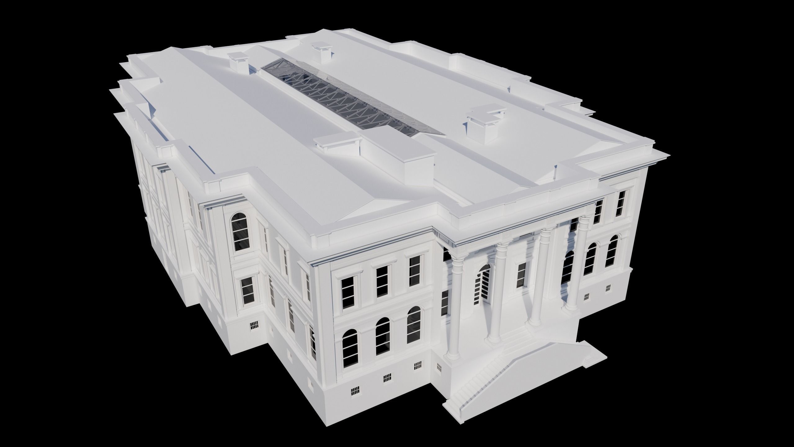 Istanbul Technical University Faculty of Management Building No2 3D model_8