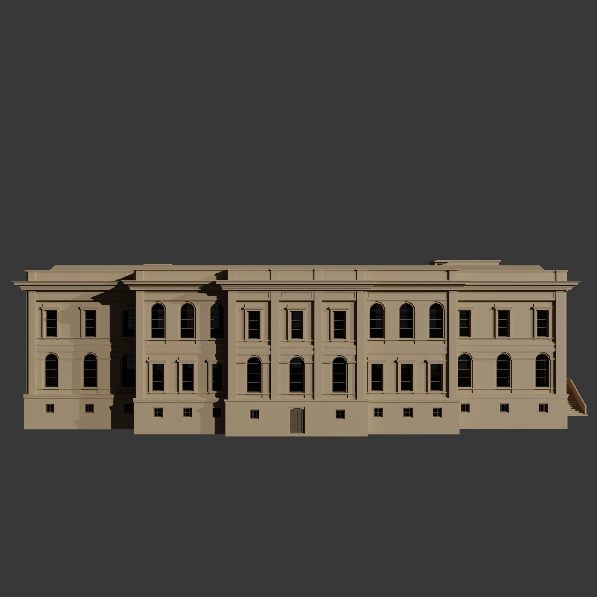 Istanbul Technical University Faculty of Management Building No2 3D model_1