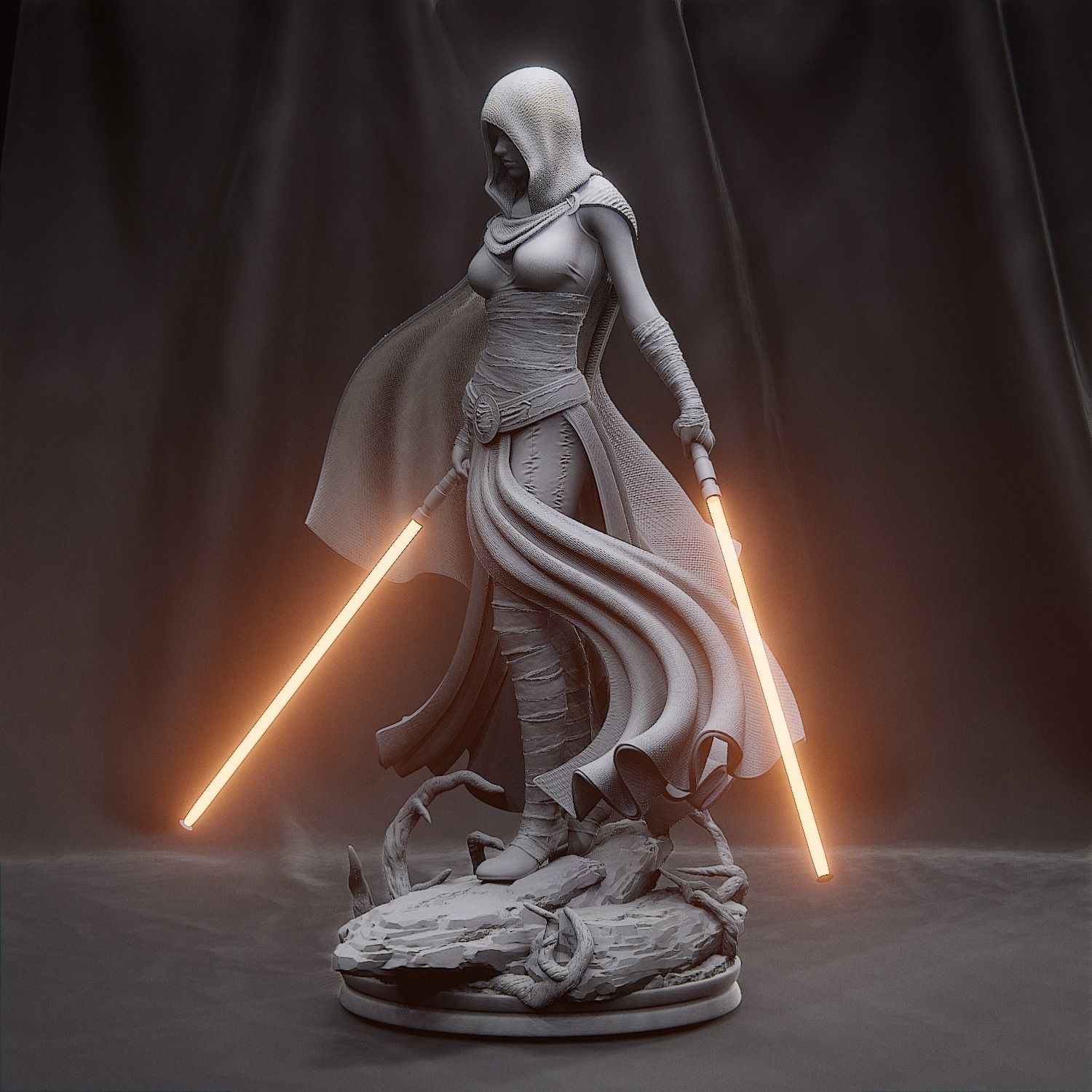 Star Wars - Asajj Ventress 3D print model_5