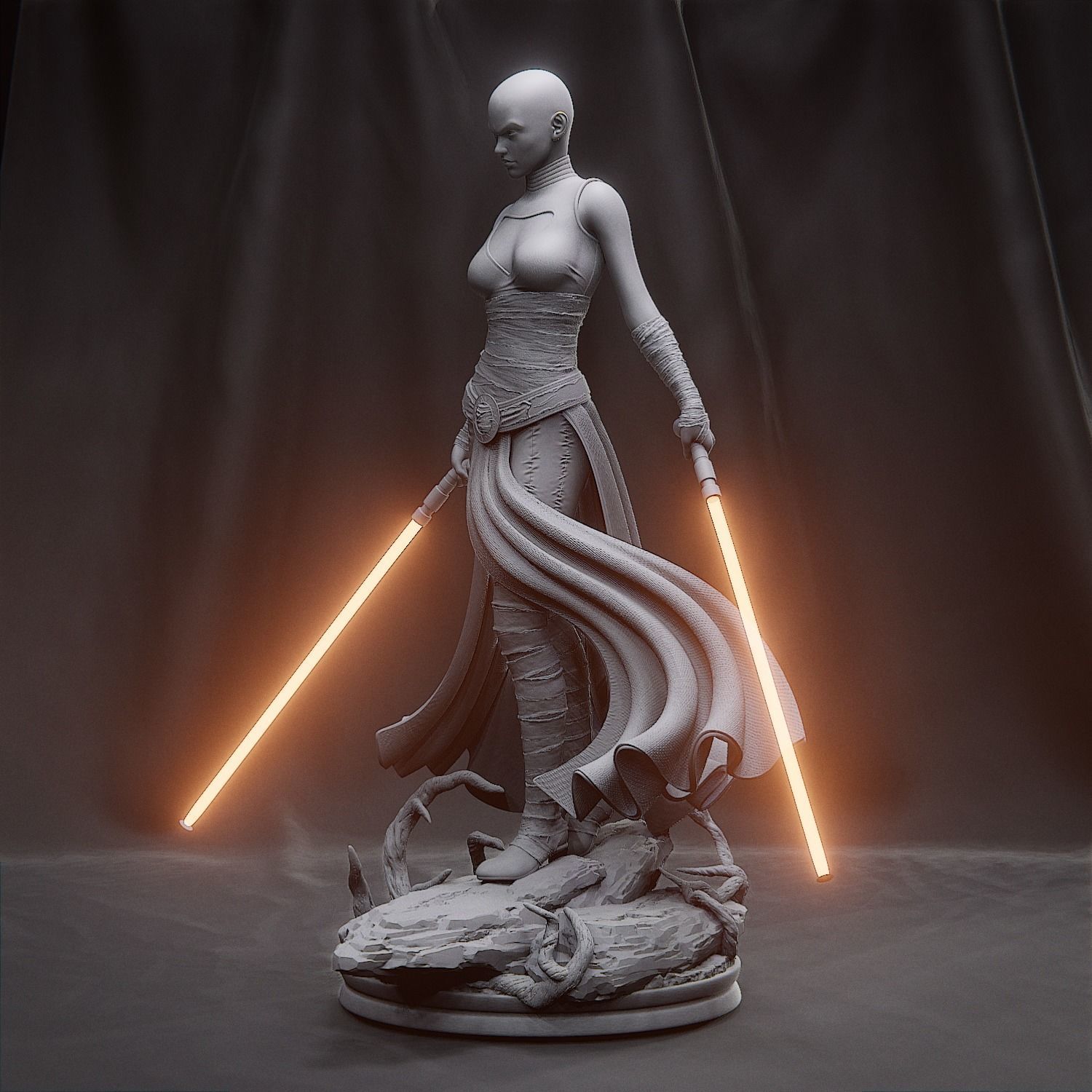 Star Wars - Asajj Ventress 3D print model_6