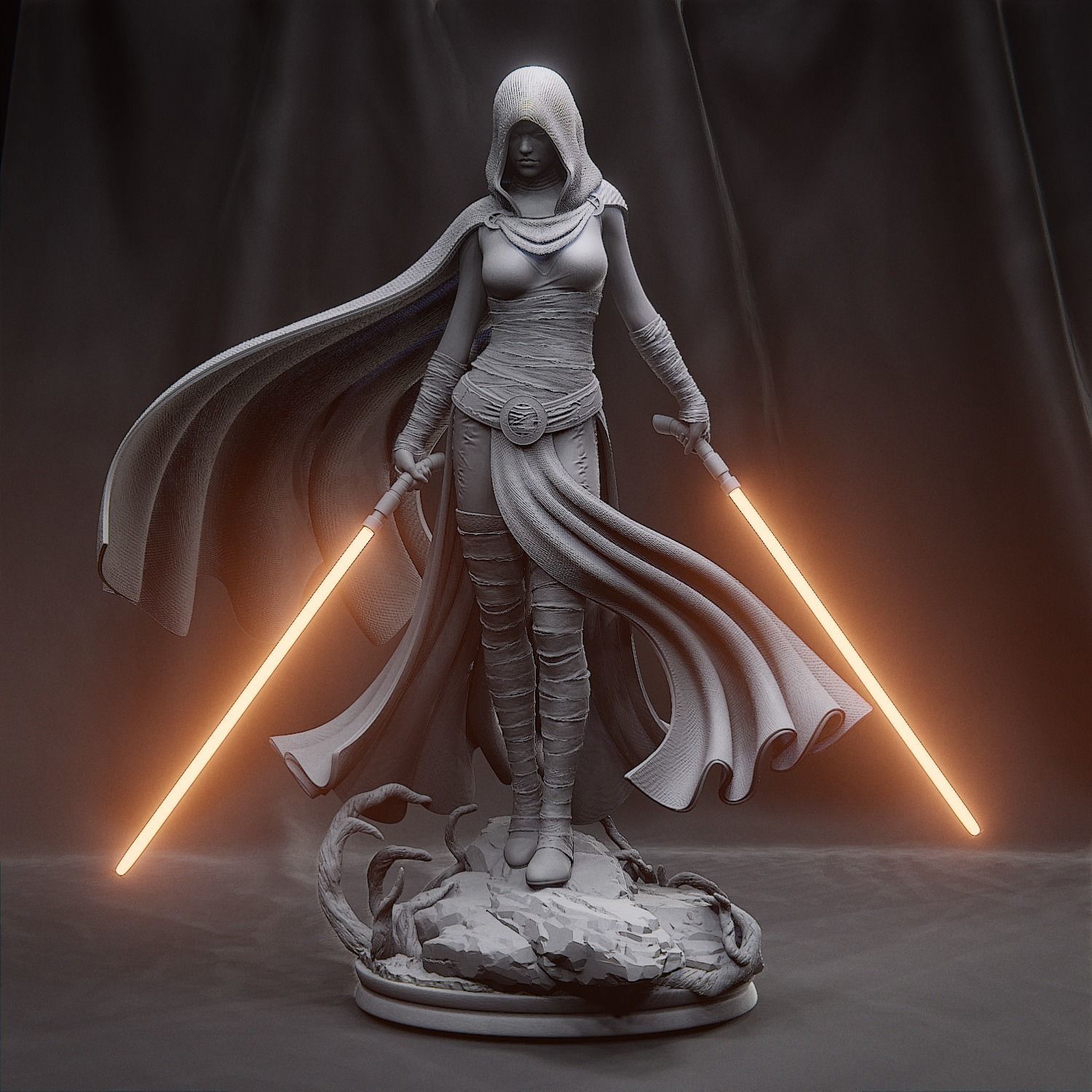 Star Wars - Asajj Ventress 3D print model_4