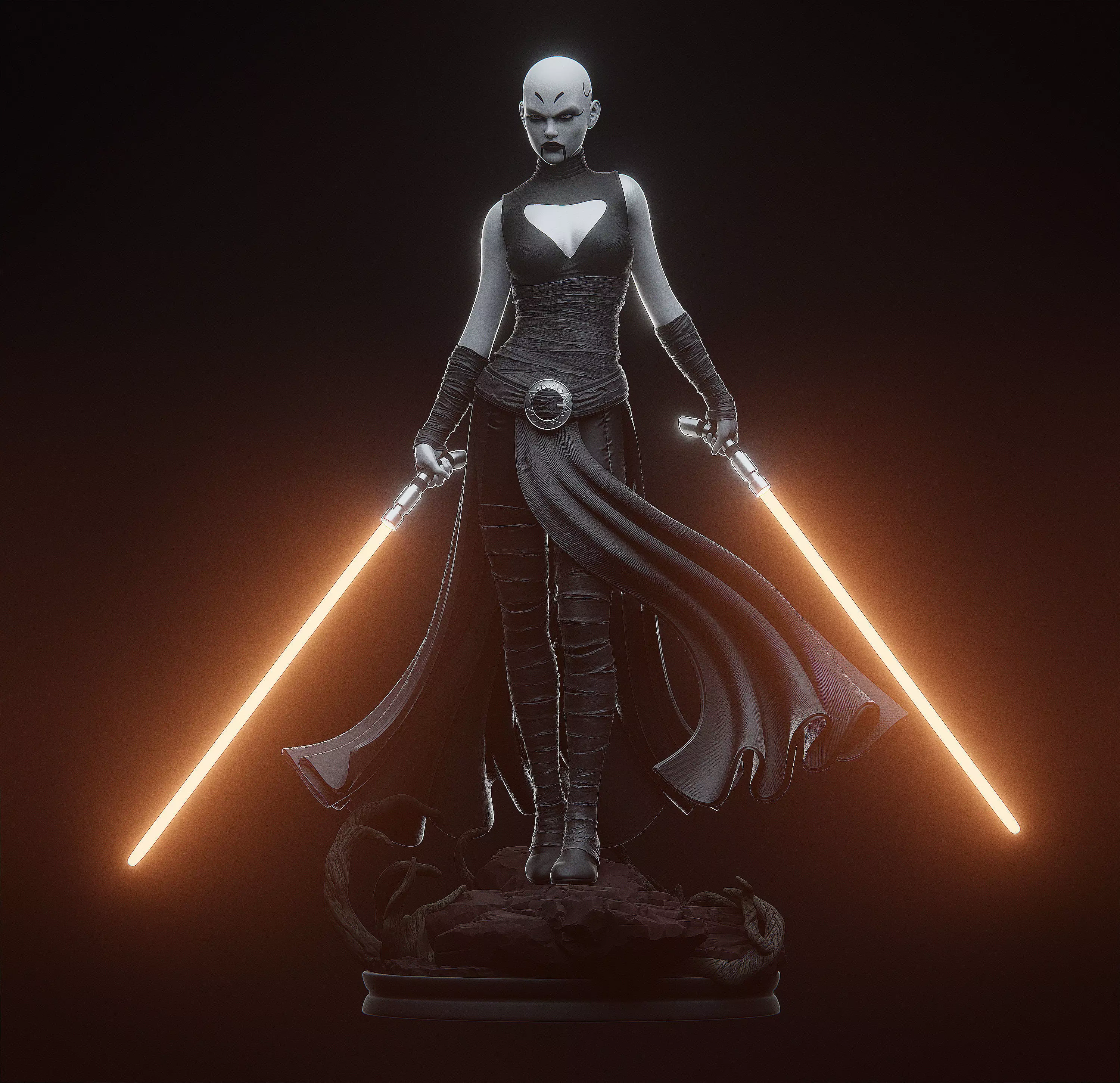 Star Wars - Asajj Ventress 3D print model_0