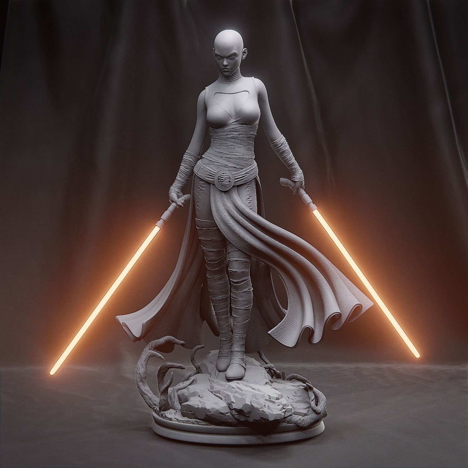 Star Wars - Asajj Ventress 3D print model_3