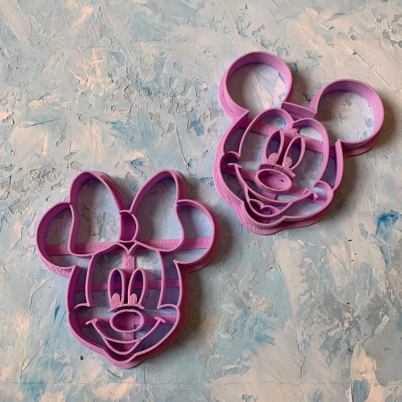 Minnie Mouse and Micky Mouse Cookie Cutter 3D print model  3D print model_2