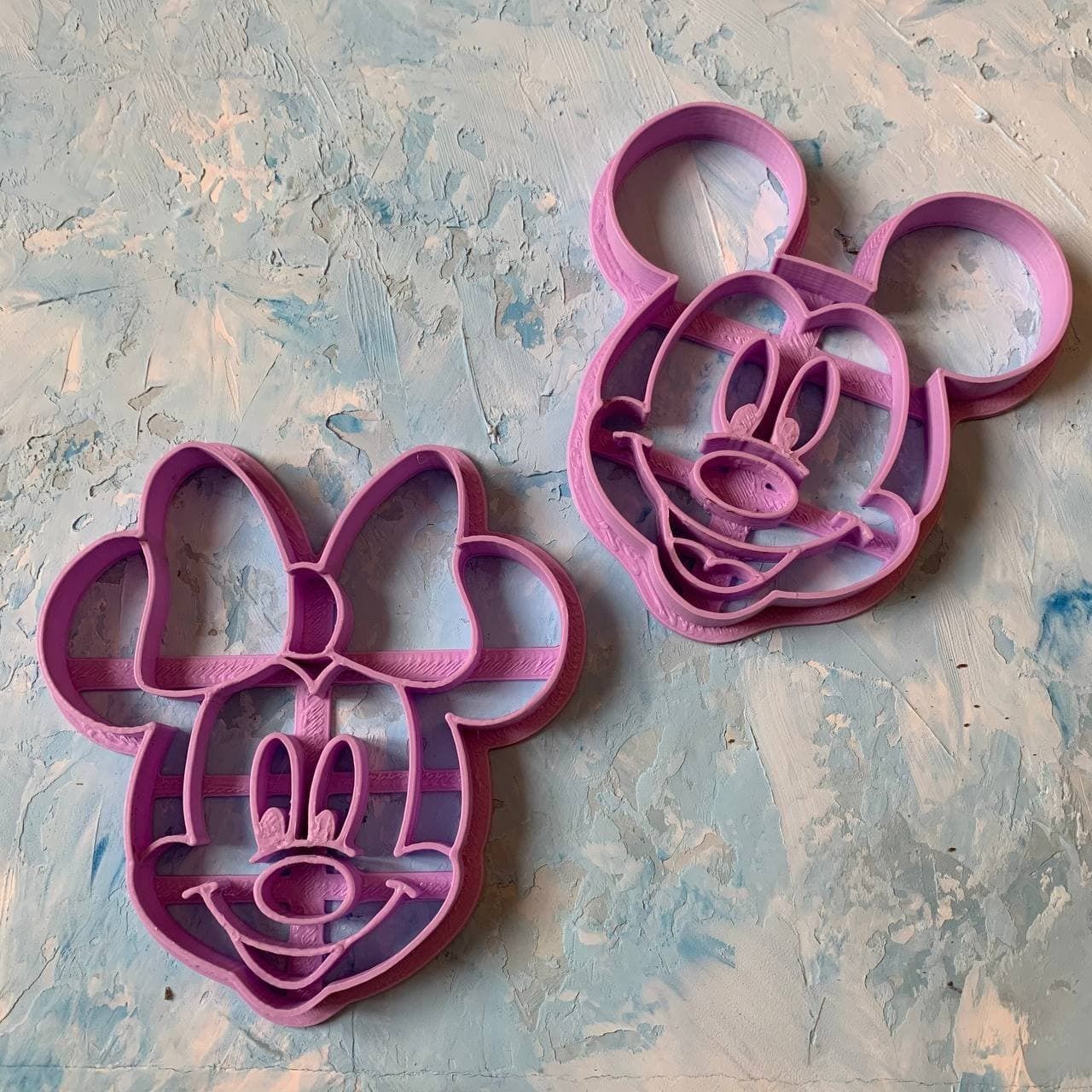 Minnie Mouse and Micky Mouse Cookie Cutter 3D print model  3D print model_3