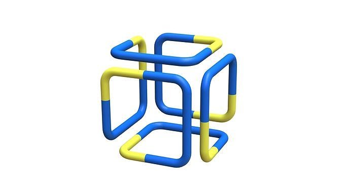 Cube frame 3D print model