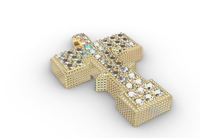 T-pendant-hiphop Jewelry 3D print model