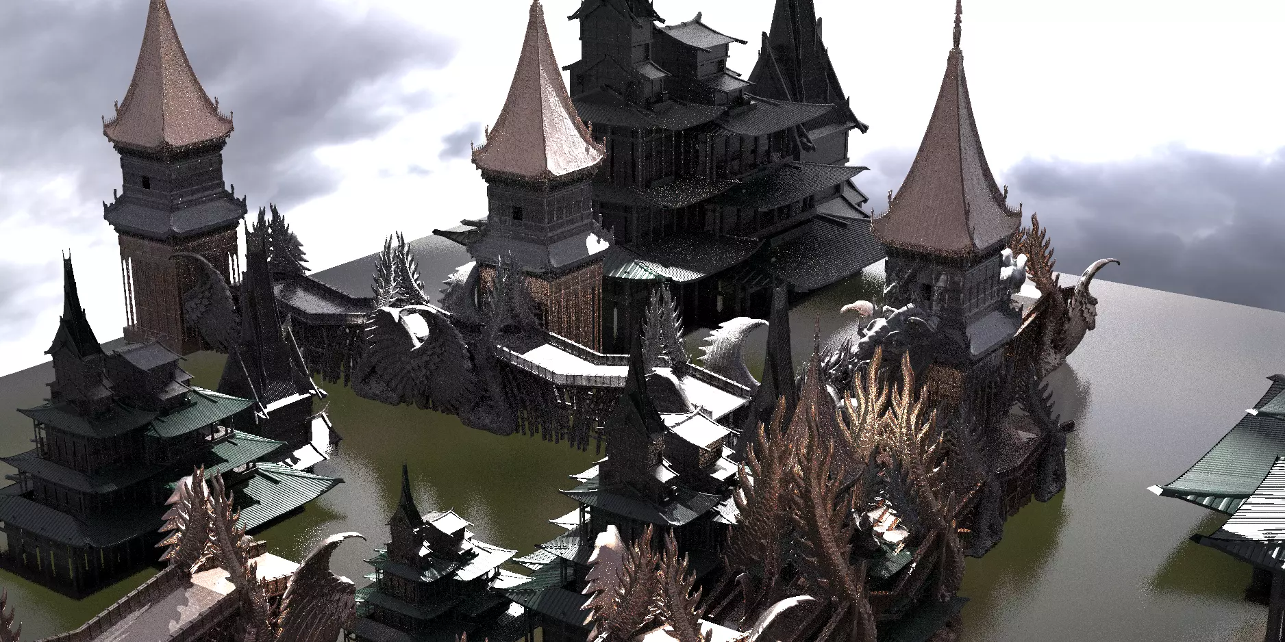 Golden Triangle Temples 2 3D model