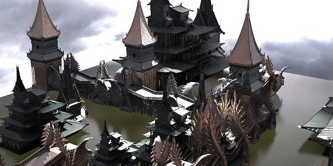 Golden Triangle Temples 2 3D model