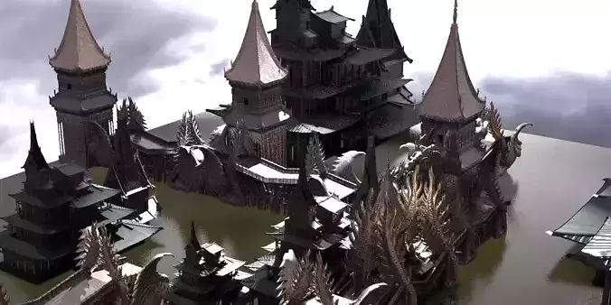 Golden Triangle Temples 2 3D model