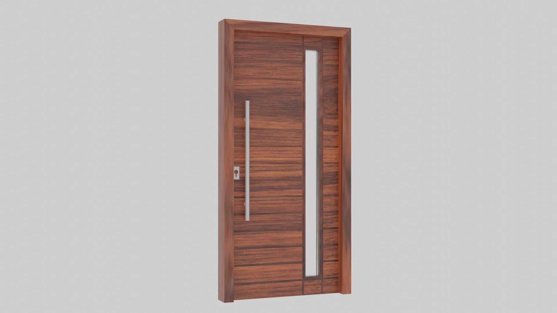 Door Model modern wooden 3D model