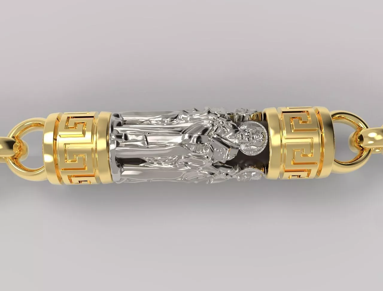 Chain with Saint Nicholas 48 3D print model