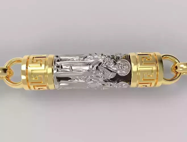 Chain with Saint Nicholas 48 3D print model