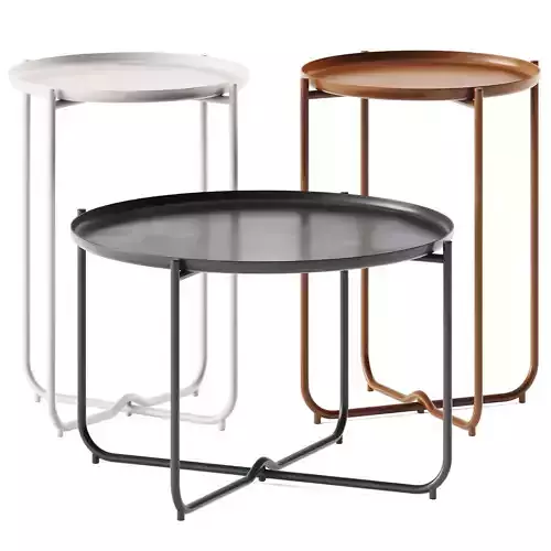GoodHome Nova Metal 2 seater Coffee table