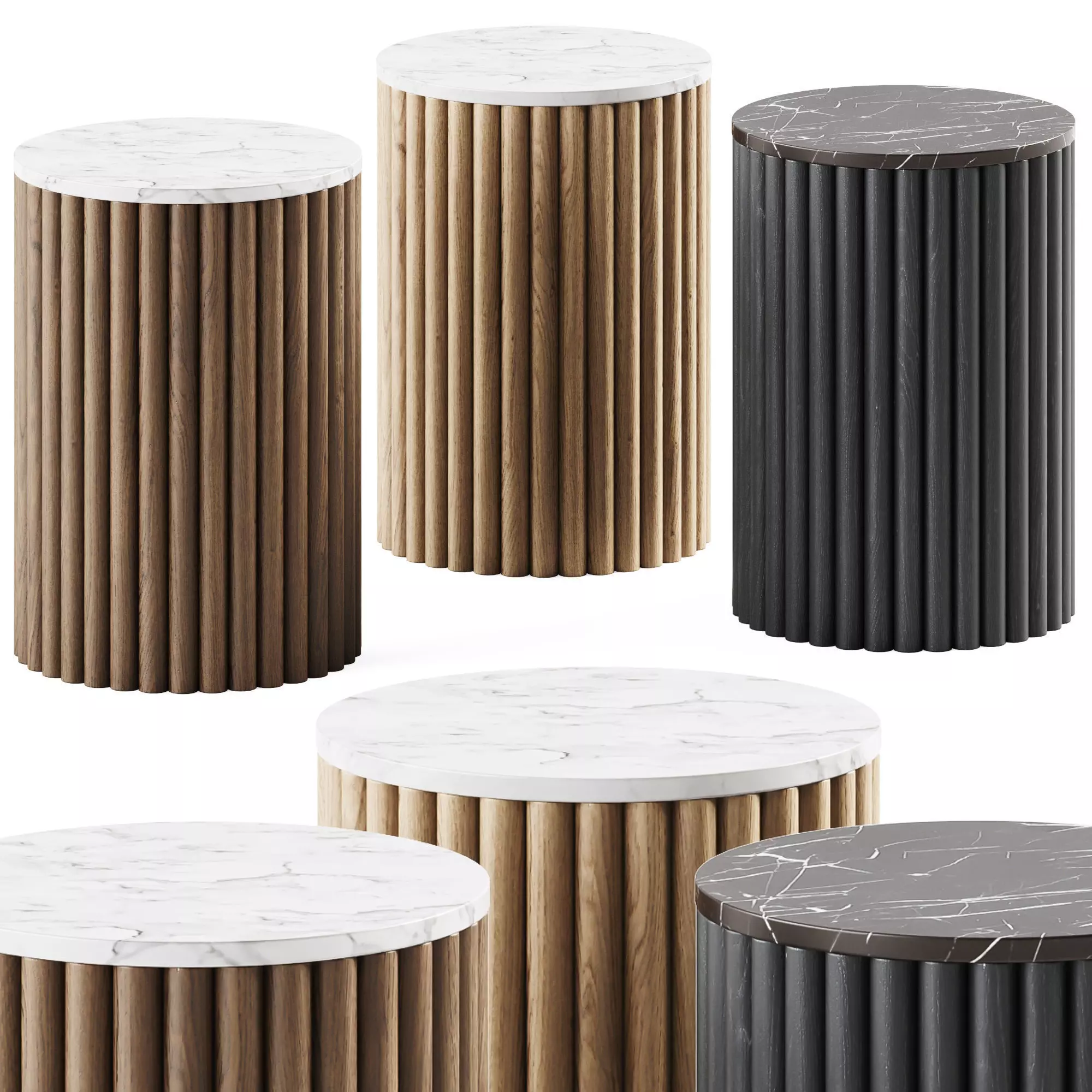 Cazarina Hogre Side Table 3D model_0