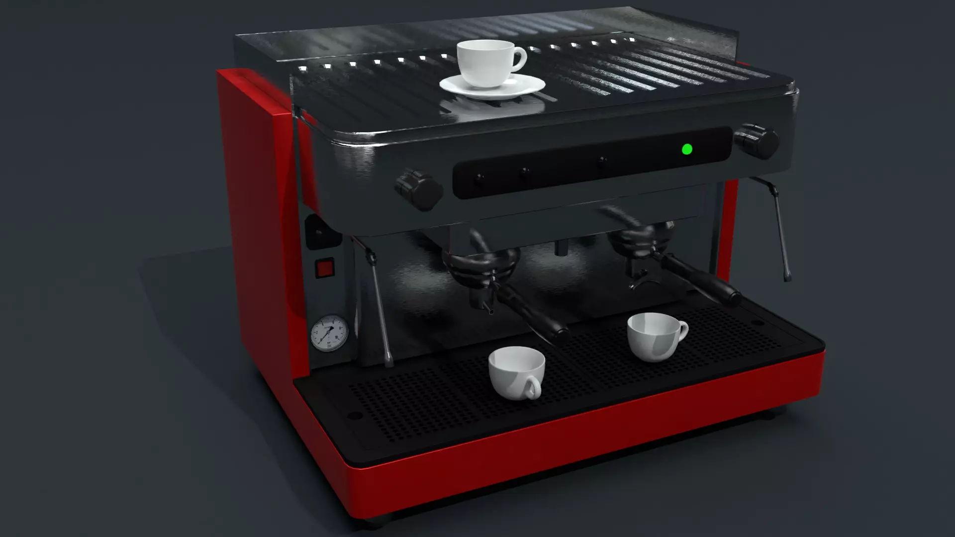 Medium coffee machine Free low-poly 3D model