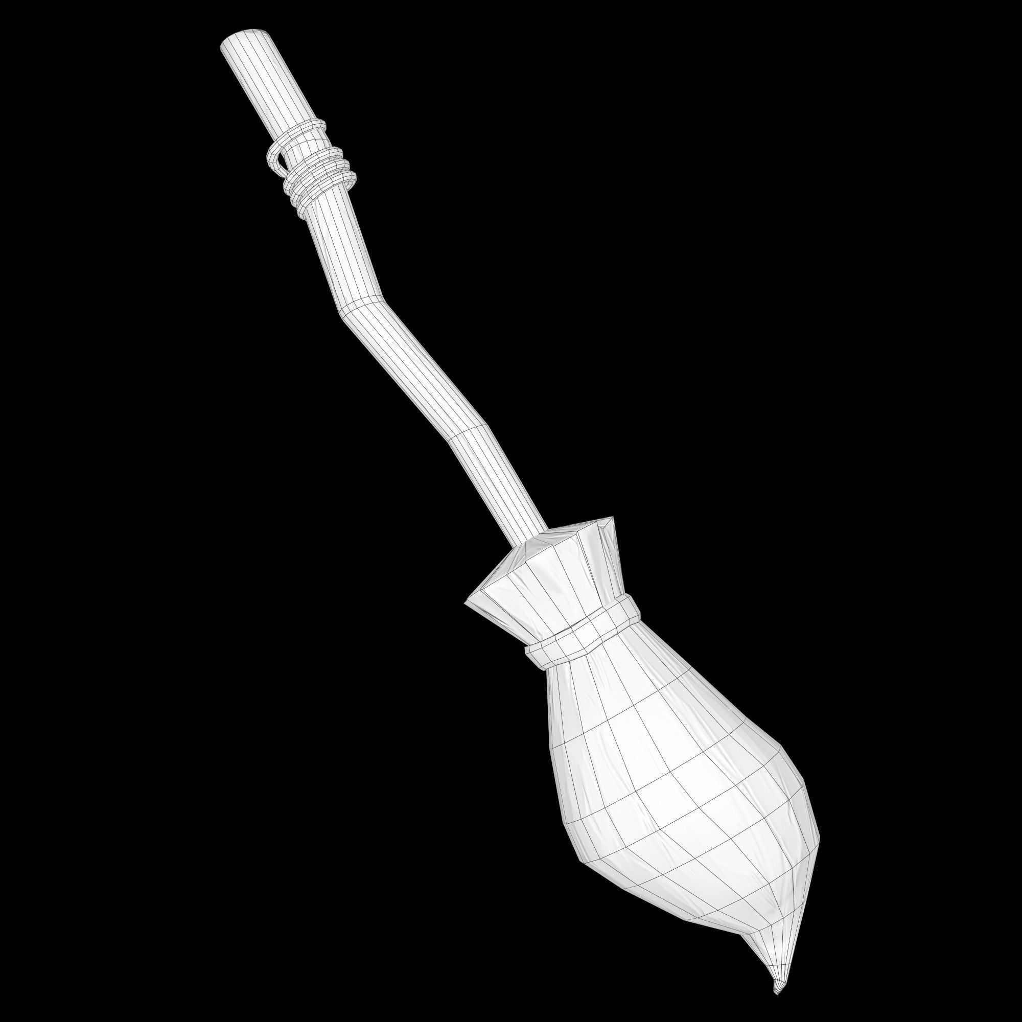 Low-poly 3D model of Stylized WitchBroom Low-poly 3D model_11