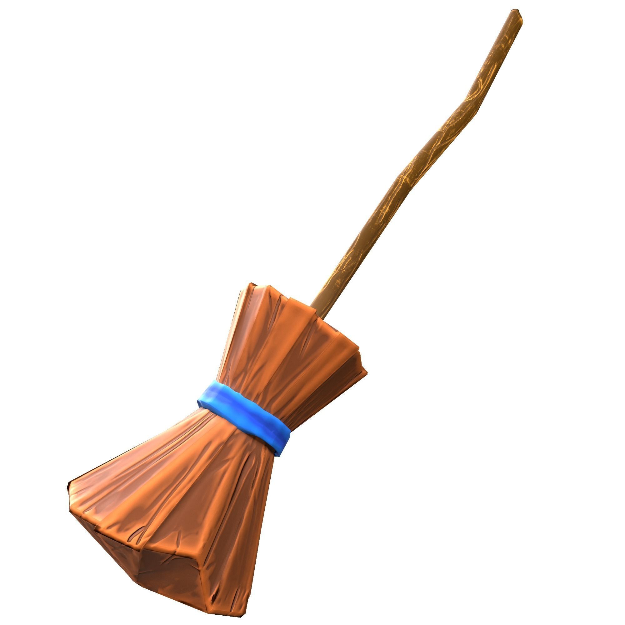 Low-poly 3D model of Stylized WitchBroom Low-poly 3D model_3