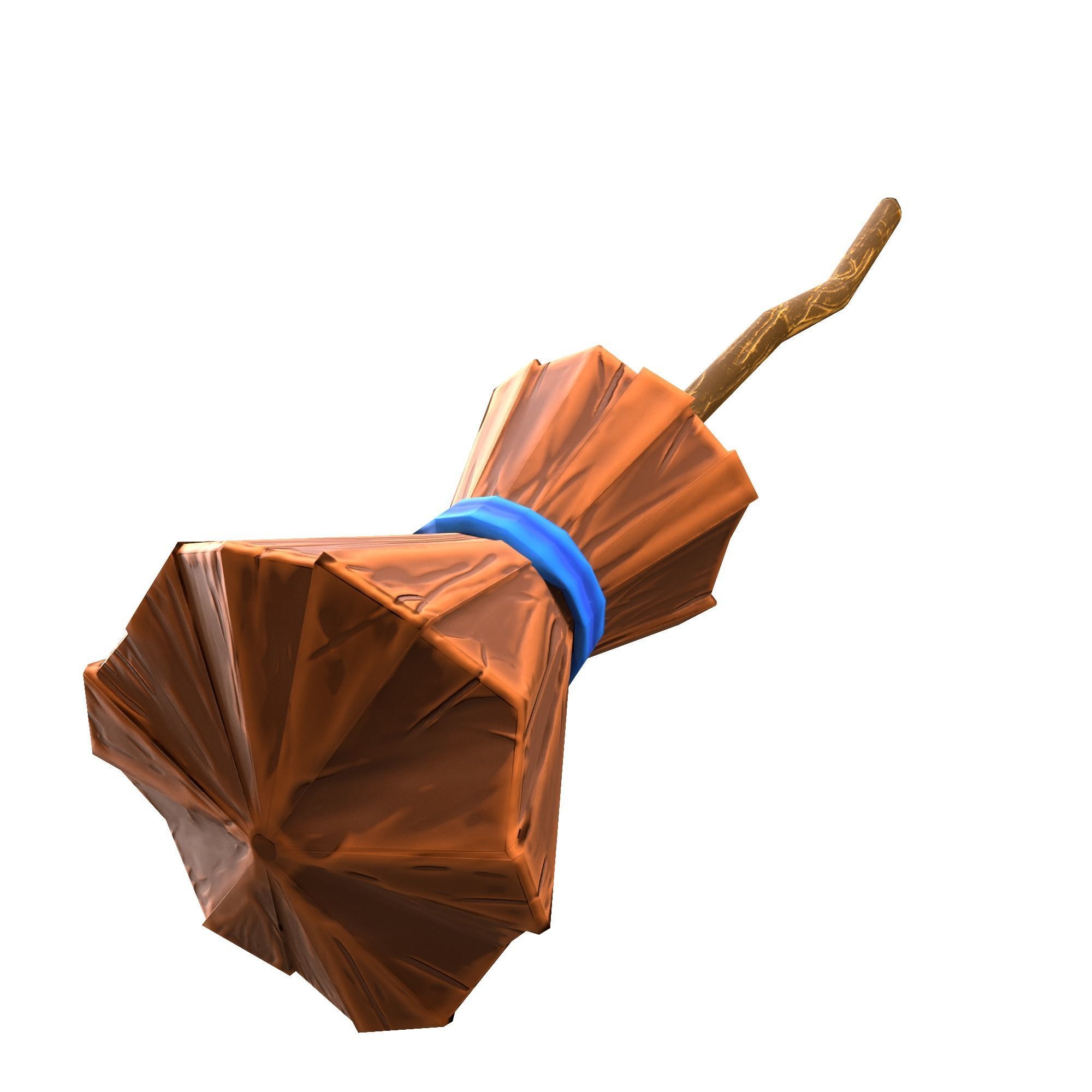Low-poly 3D model of Stylized WitchBroom Low-poly 3D model_1