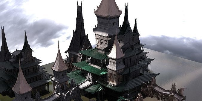 Golden Triangle Temples Queens Palace 3D model