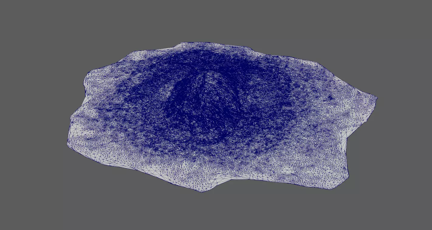 Realistic Algae Rock on Beach Photoscan 3D model