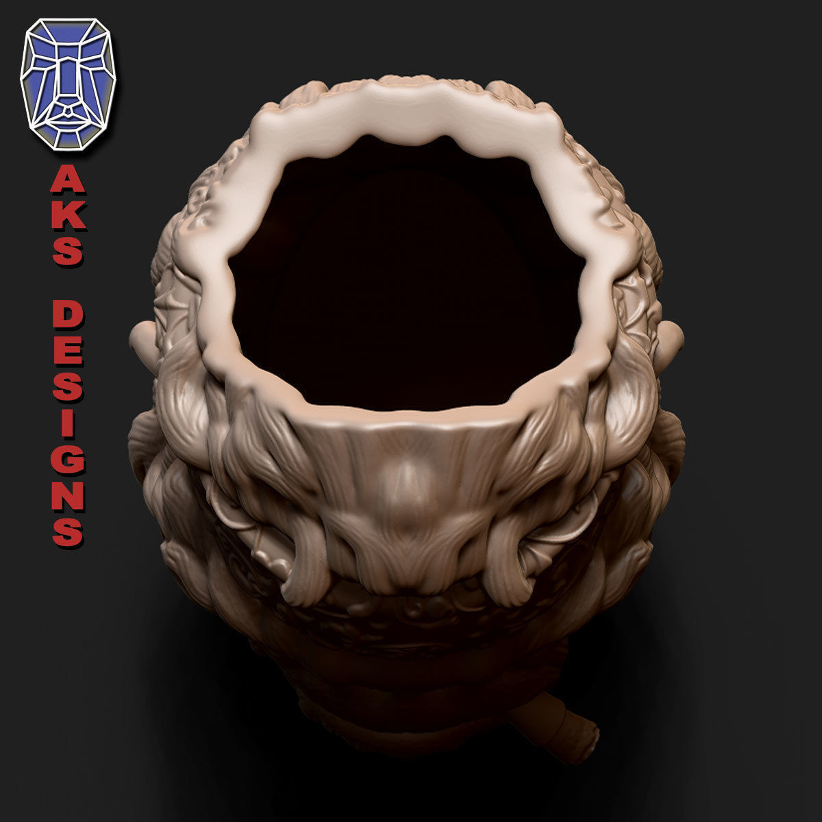 Gangster Gorilla version 1 Penholder 3D print model_6