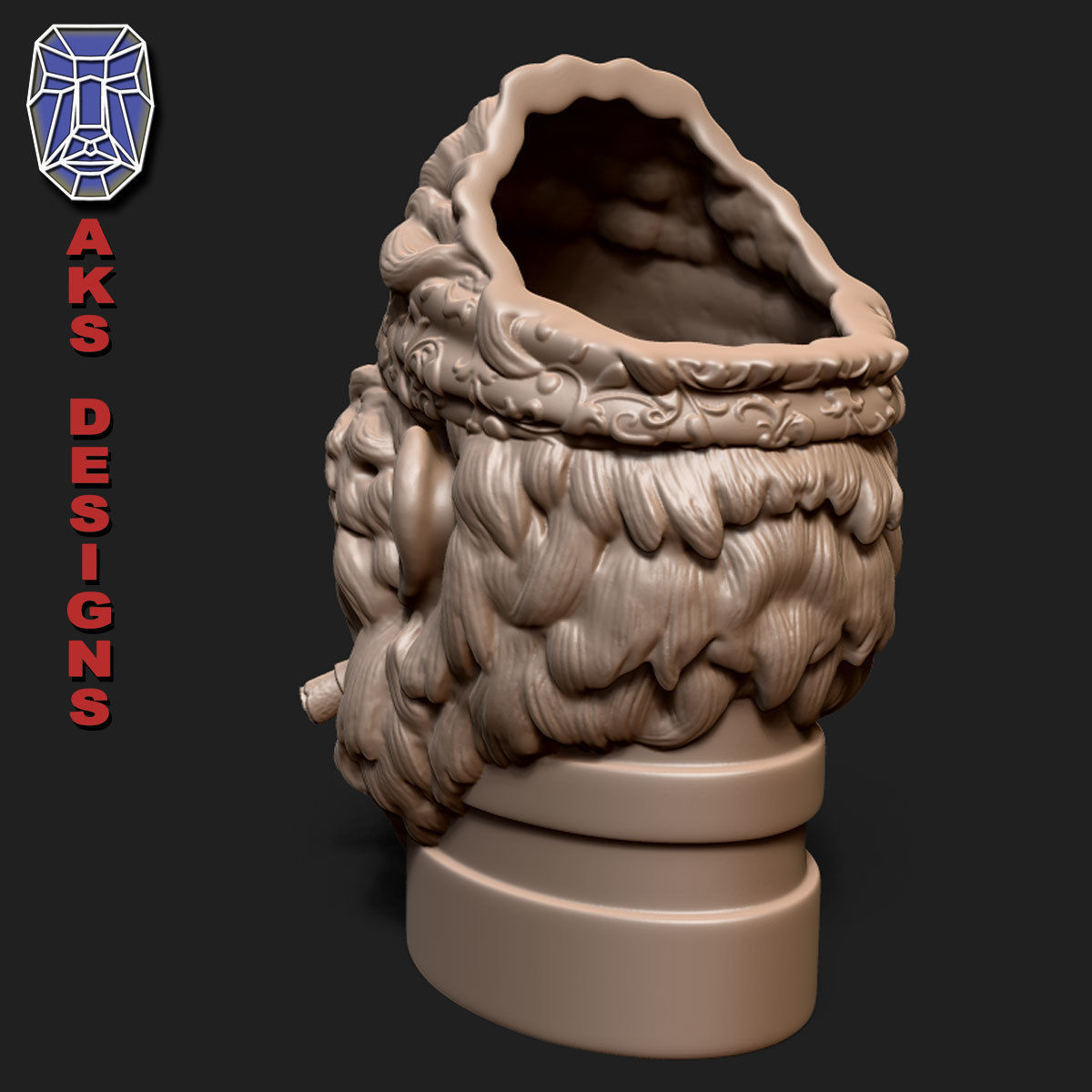 Gangster Gorilla version 1 Penholder 3D print model_2