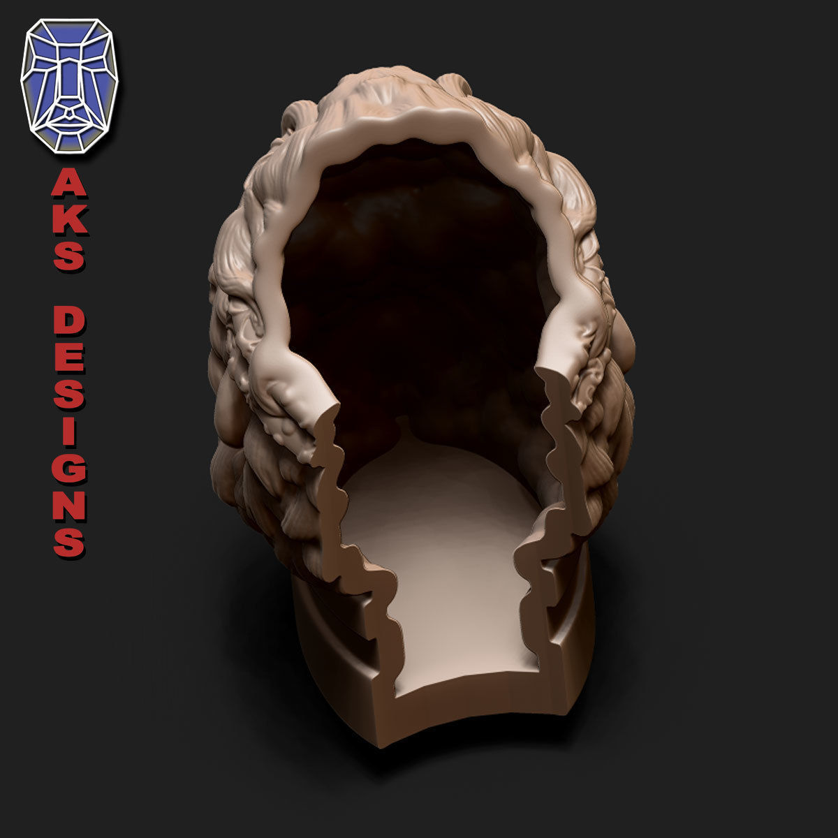 Gangster Gorilla version 1 Penholder 3D print model_9