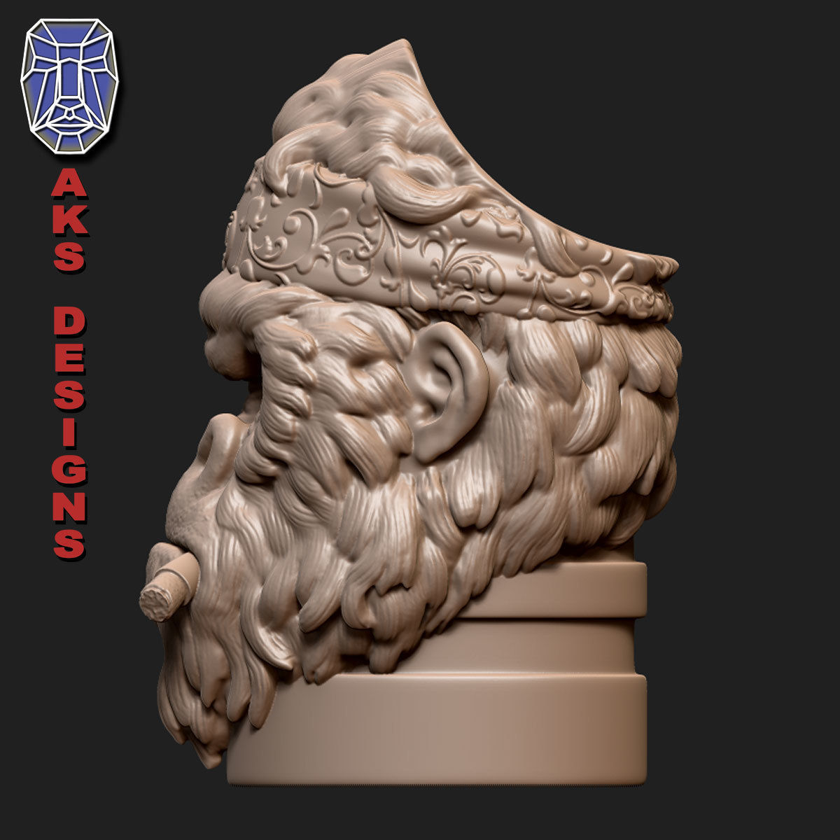 Gangster Gorilla version 1 Penholder 3D print model_1