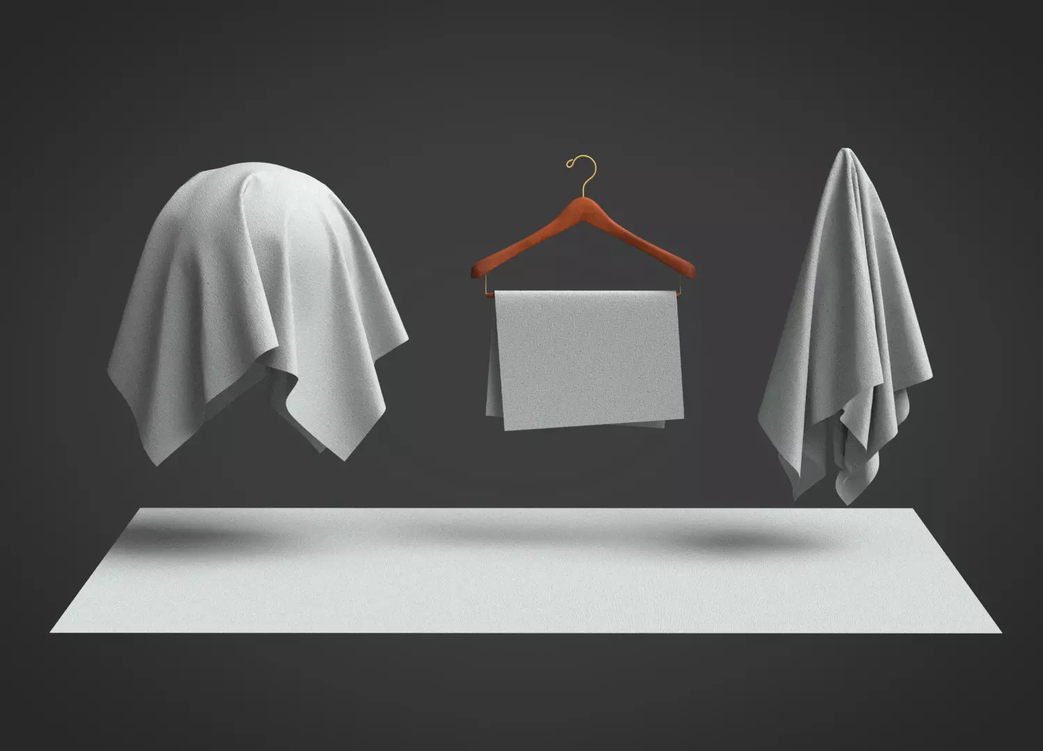 Cotton Canvas Fabric 3D model_0