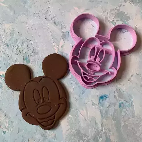 Micky Mouse Cookie Cutter 3D print model