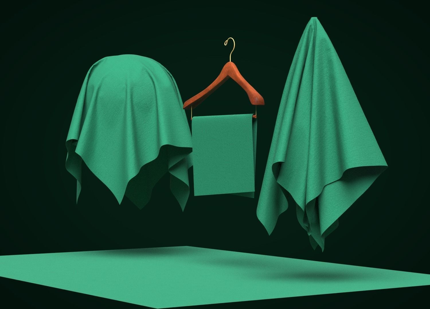 Cotton Gabardine Fabric 3D model_7