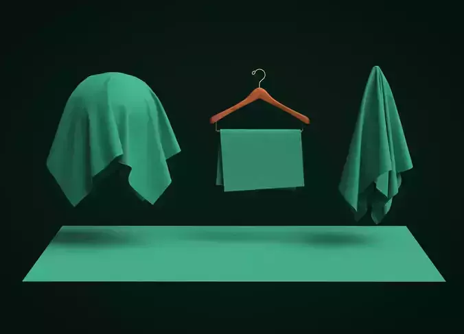 Cotton Gabardine Fabric 3D model