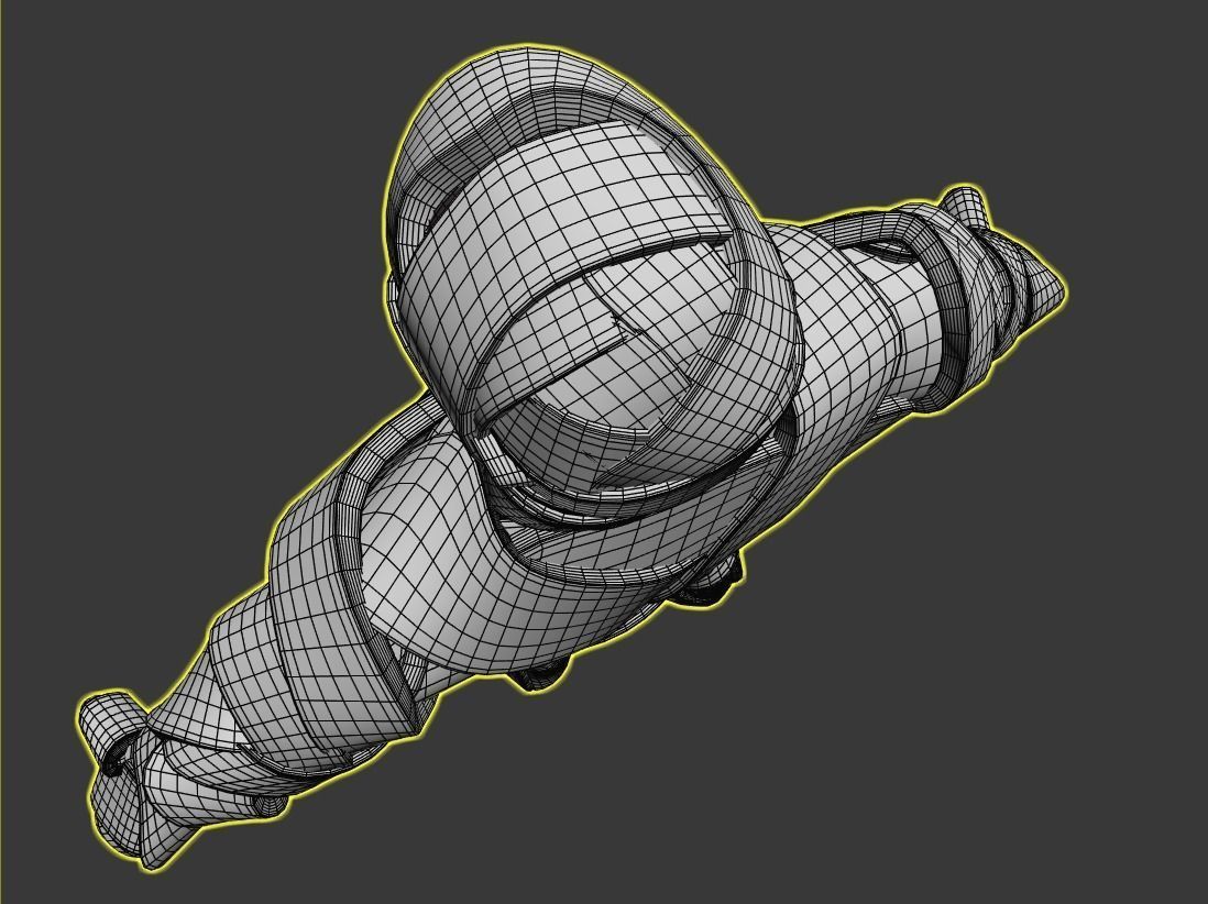 Cartoon Fitness Mummy Not Rigged 3D model_11