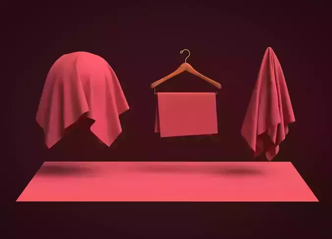 Cotton Heavy Canvas Fabric 3D model