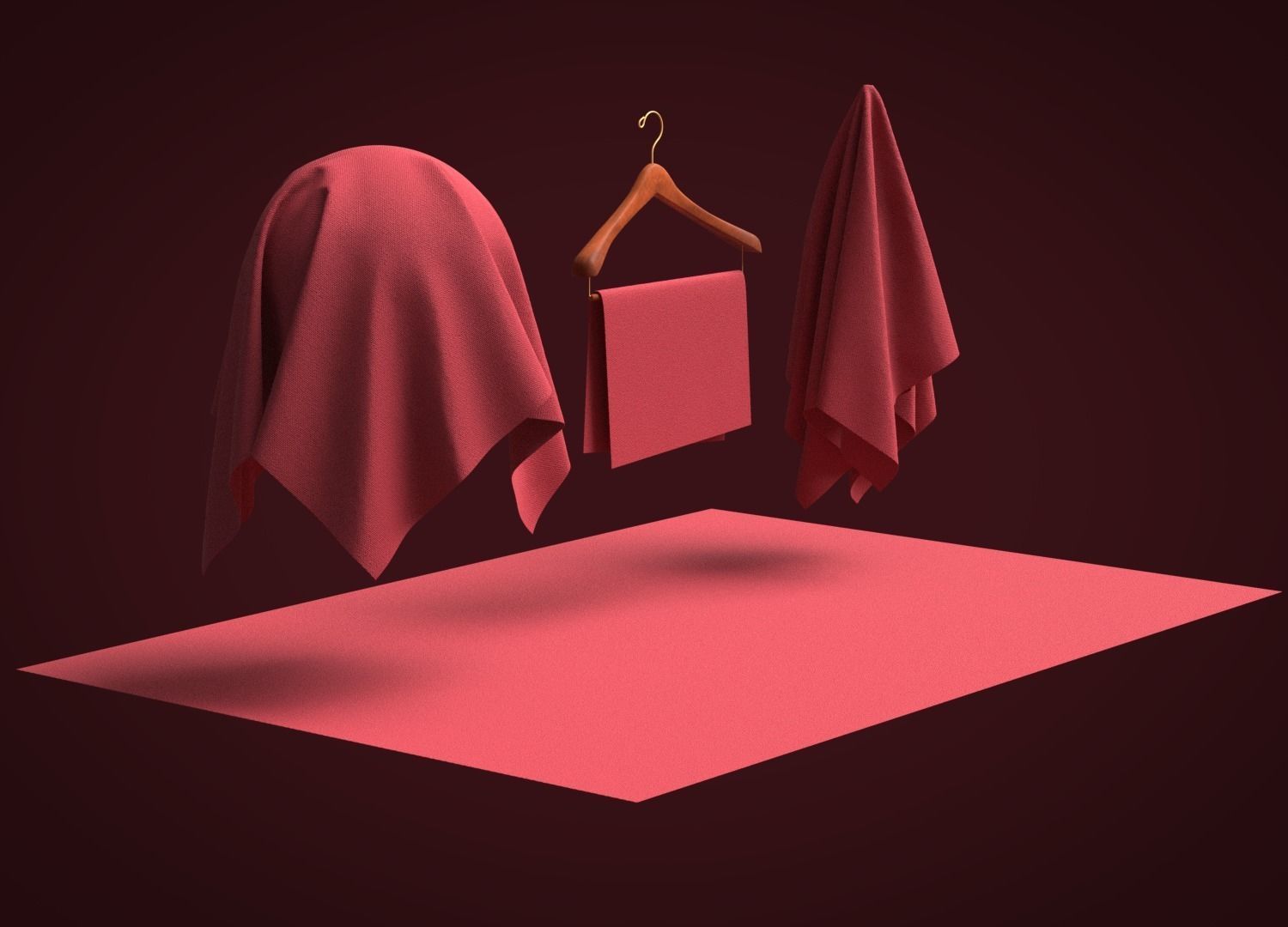 Cotton Heavy Canvas Fabric 3D model_6