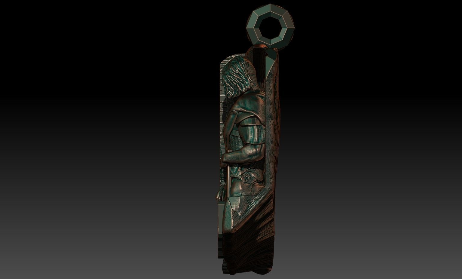 Mani pendant 3D print model_2